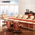 Luxurious Leather upscale Boardroom office LCD raised and lowered conference table